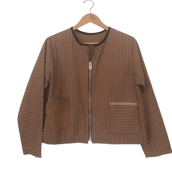 COREY & CO jacket cotton zip up pockets hand made exclusive store in Maine - Picture 2 of 13